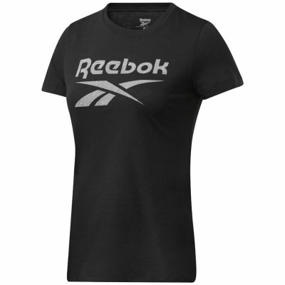 T-shirt med kortärm Dam Reebok Workout Ready Supremium Svart (Storlek: S)