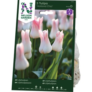 Höstlök Nelson Garden Liljetulpan Holland Chic Vit/Rosa