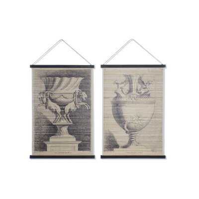 Kanvas DKD Home Decor Vas (2 antal) (60 x 2 x 90 cm) (12 antal)