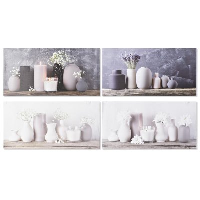 Tavla DKD Home Decor Vas (80 x 2,3 x 40 cm) (80 x 2 x 40 cm) (4 antal)