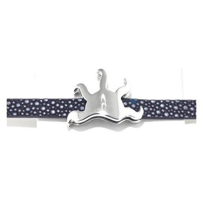 Damarmband Chronotech 1820060107 Svart Läder (19 cm)