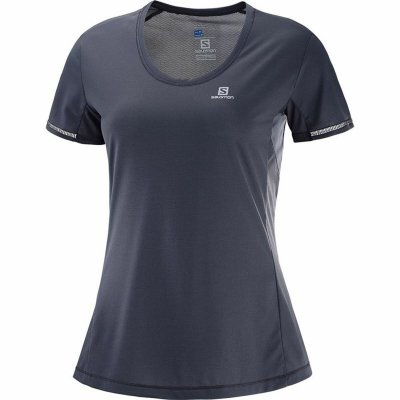 T-shirt med kortärm Dam Salomon Agile Grå (Storlek: S)
