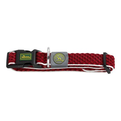 Hundhalsband Hunter Basic Tråd Röd Storlek S (30-43 cm)