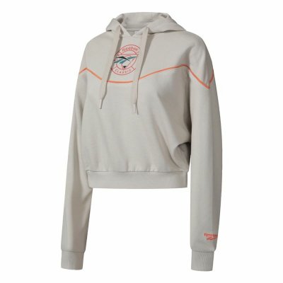 Tröja med huva Dam Reebok Classic Trail Beige (Storlek: S)