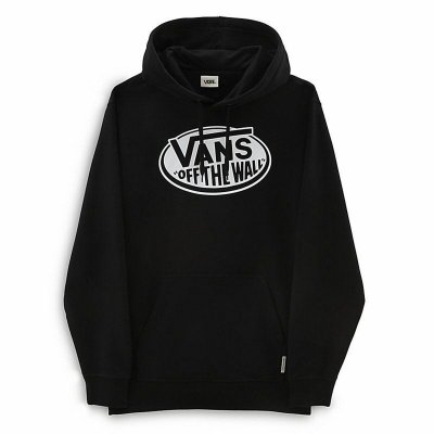 Tröja med huva Herr Vans Classic Off The Wall Svart (Storlek: M)