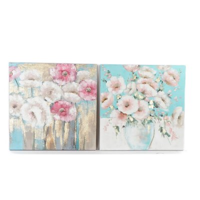 Tavla DKD Home Decor S3018377 Vas (99,5 x 3,5 x 99,5 cm) (2 antal)