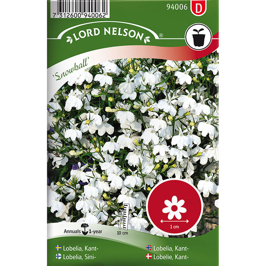 Kantlobelia 'Snowball'