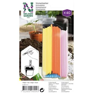 Sticketiketter Nelson Garden, 40-pack