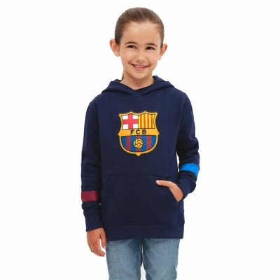 Tröja med huva Unisex F.C. Barcelona Multicolour (Storlek: 6 år)
