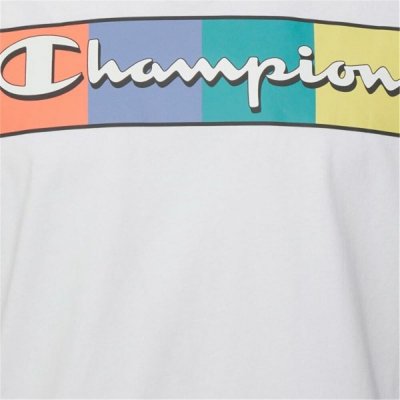 T-shirt med kortärm Champion Crewneck Vit (Storlek: S)