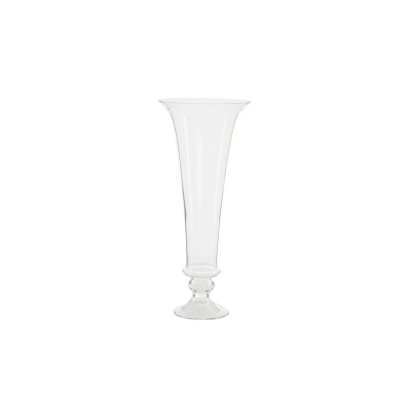 Vas DKD Home Decor Glas Transparent (17 x 17 x 40 cm)