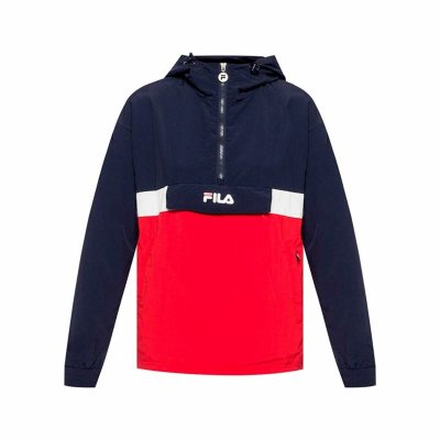 Tröja med huva Dam Fila Pavlina Röd Mörkblå (Storlek: XS)