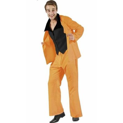 Maskeraddräkt vuxna 70s Orange Diskomusik (Storlek: XL)