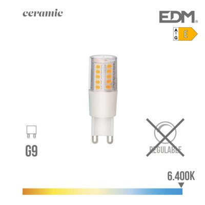 LED-lampa EDM 650 Lm 5,5 W E G9 (6400K)
