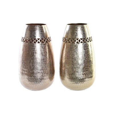 Vas DKD Home Decor Koppar Gyllene Aluminium Arab (17 x 17 x 30 cm) (2 antal)