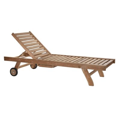 Edények DKD Home Decor Brun Med hjul Teak (200 x 65 x 36 cm)