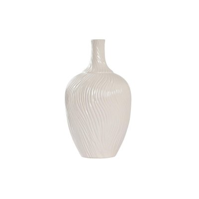Vas DKD Home Decor Keramik Vit (18 x 18 x 31 cm) (1 antal)