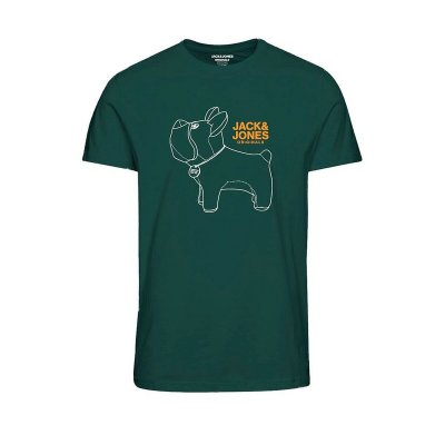T-shirt med kortärm Herr Jack & Jones TEE SS CREW NECK FST 12232653 Grön (Storlek: XL)