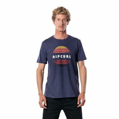 T-shirt med kortärm Herr Rip Curl El Mama Mörkblå (Storlek: S)