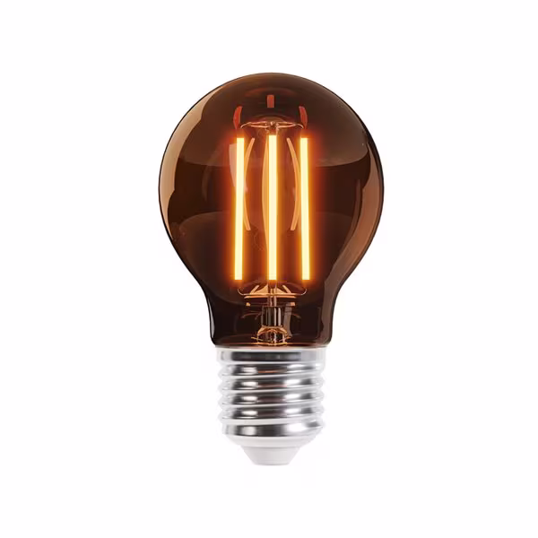 Forever Light LED-Lampa Filament E27 A60 8W 230V 2700K 800lm COG - Guld