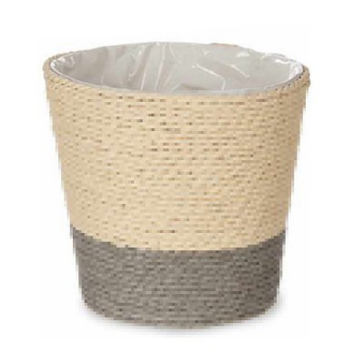 Kruka Naturell Grå Brun Snöre Plast (12,5 x 12 x 12,5 cm)
