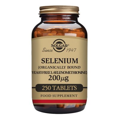 Selen Solgar 200 mcg (250 tabletter)