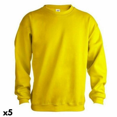 Tröja utan huva Unisex 145864 (5 antal) (Färg: Blå, Storlek: XXL)