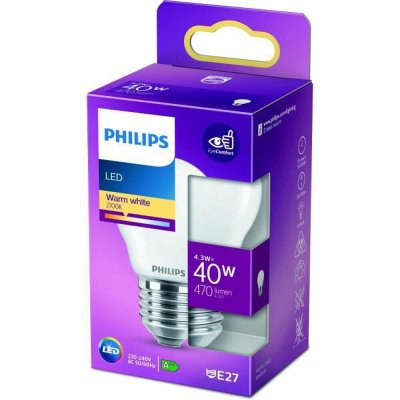 LED-lampa Philips E27 470 lm (4,5 x 8,2 cm) (2700 K)