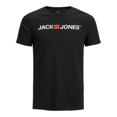 T-shirt med kortärm Herr JJECORP LOGO TEE SS Jack & Jones 12137126 Svart (Storlek: M)