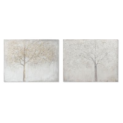 Tavla DKD Home Decor Kanvas Träd (100 x 3,8 x 80 cm) (2 antal)