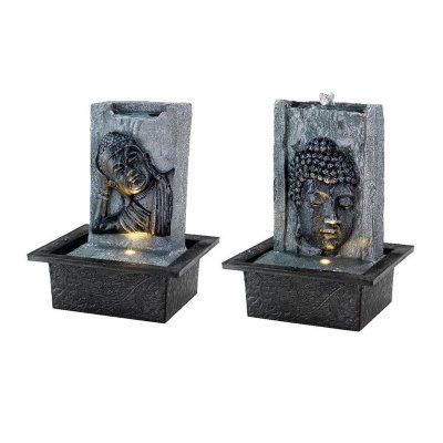 Trädgårdsfontän Buddha Polyresin (18 x 21 x 27 cm)