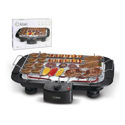 Grillplatta Kiwi KG-5801 2000W (38 x 22 cm) Svart