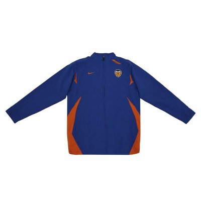 Jacka Barn Nike Valencia CF Woven Warm Up Blå (Storlek: 13-15 år)