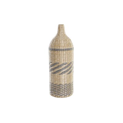 Vas DKD Home Decor Fibrer Naturell Grå (20 x 20 x 60 cm)