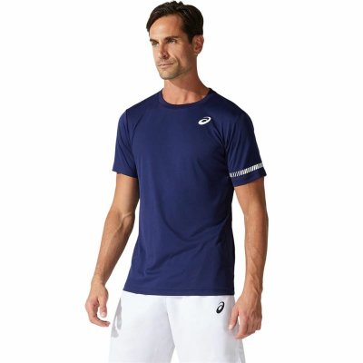 T-shirt med kortärm Herr Asics Court SS Blå (Storlek: L)