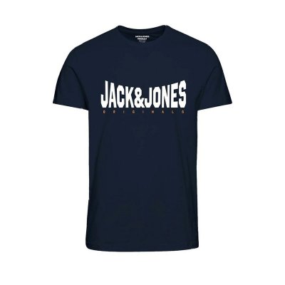 T-shirt med kortärm Herr Jack & Jones JORMARQUE TEE SS 12232652 Marinblå (Storlek: XL)
