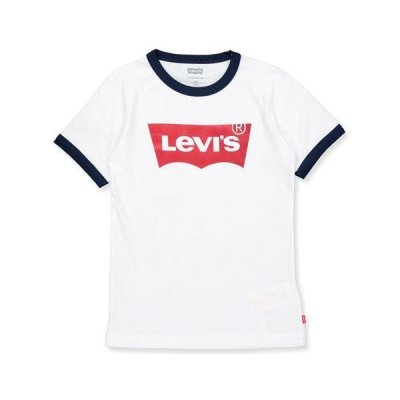 T-shirt med kortärm Barn Levi's Batwing Ringer (Storlek: 8 år)