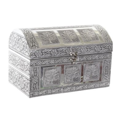 Smyckeskrin DKD Home Decor Träd Trä Aluminium Arab (25 x 15 x 18 cm)