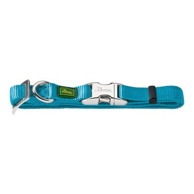 Hundhalsband Hunter Alu-Strong Turkos Storlek S (30-45 cm)