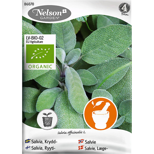 Kryddsalvia, ekologisk