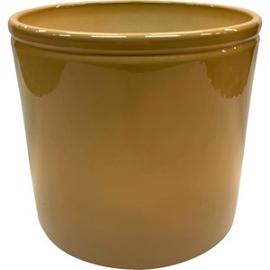 Kruka Cylinder Beige med rand, D23 cm