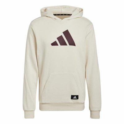 Tröja med huva Herr Adidas Future Icons Beige (Storlek: M)