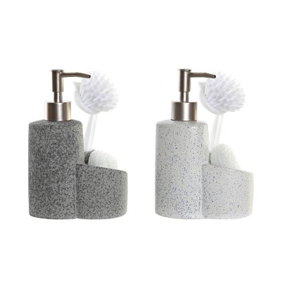 Tvåldispenser DKD Home Decor Kök 2 antal (12,5 x 9,5 x 18,5 cm) (400 ml)