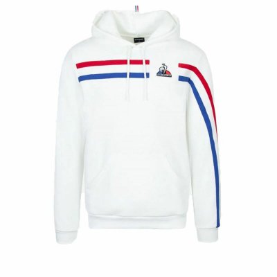 Tröja med huva Herr Le coq sportif Vit (Storlek: M)