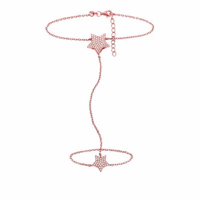 Damarmband Folli Follie 3B15S096RC Rosa Stål (17 cm)
