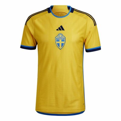 Kortärmad fotbollströja för herrar Adidas Suecia 22 (Storlek: XL)