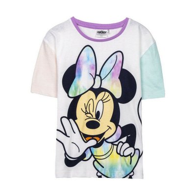Barn T-shirt med kortärm Minnie Mouse Multicolour (Storlek: 6 år)