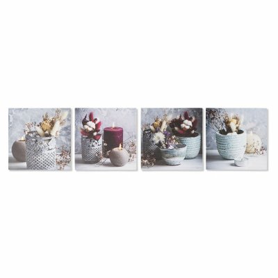 Tavla DKD Home Decor Vas (40 x 1,8 x 40 cm) (4 antal)