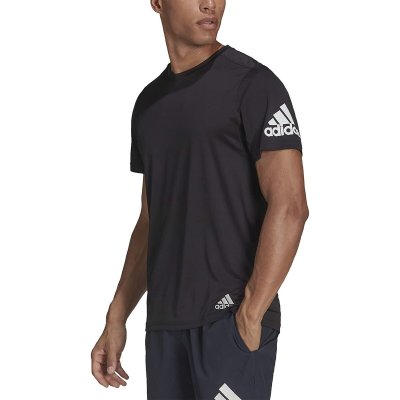 Sporttröja med ärmar Adidas Svart XL