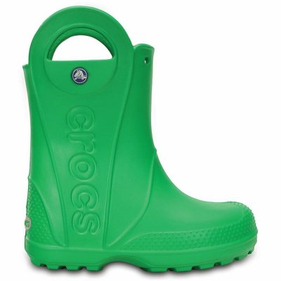 Vattenstövlar till barn Crocs Handle It Rain Grön (Fotstorlek: 34-35)